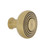 Nostalgic Warehouse - Deco Brass 1 3/8" Cabinet Knob in Antique Brass - CKB-DEC - 756128