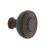 Nostalgic Warehouse - Deco Brass 1 3/8" Cabinet Knob in Timeless Bronze - CKB-DEC - 756134