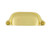 Nostalgic Warehouse - Cup Pull Farm Medium in Unlacquered Brass - CPLFRM-M - 761749