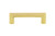 Nostalgic Warehouse - Carre' Handle Pull 3" On Center in Polished Brass - HPLCAR-3 - 761759