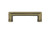 Nostalgic Warehouse - Carre' Handle Pull 3" On Center in Antique Brass - HPLCAR-3 - 761764