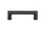 Nostalgic Warehouse - Carre' Handle Pull 3" On Center in Timeless Bronze - HPLCAR-3 - 761765