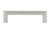 Nostalgic Warehouse - Carre' Handle Pull 4" On Center in Satin Nickel - HPLCAR-4 - 761769