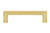Nostalgic Warehouse - Carre' Handle Pull 4" On Center in Polished Brass - HPLCAR-4 - 761771