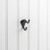 Double Zinc Wall Mount Coat and Hat Hook - YD10-231DBAC