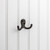 Double Zinc Wall Mount Coat and Hat Hook - YD15-187DBAC