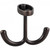 Double Zinc Ceiling Mount Coat and Hat Hook - YD20-156DBAC