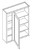 KCD Shaker White w/ Recessed Drawer 5PC Blind Wall Cabinet - SW-BW3642-5PC