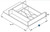KCD Shaker White w/ Recessed Drawer 5PC Natural Cutlery Drawer Insert for B21/B24 Drawers - SW-CDI20-5PC