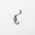 Double Zinc Wall Mount Coat and Hat Hook - YD40-337SN