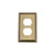 Nostalgic Warehouse - Deco Switch Plate with Outlet in Antique Brass - DECSWPLTD - 719740