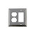 Nostalgic Warehouse - Deco Switch Plate with Rocker and Outlet in Bright Chrome - DECSWPLTRD - 719888