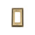 Nostalgic Warehouse - Deco Switch Plate with Single Rocker in Antique Brass - DECSWPLTR1 - 719737