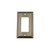 Nostalgic Warehouse - Deco Switch Plate with Single Rocker in Antique Pewter - DECSWPLTR1 - 719809