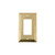 Nostalgic Warehouse - Deco Switch Plate with Single Rocker in Polished Brass - DECSWPLTR1 - 719953