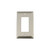 Nostalgic Warehouse - Deco Switch Plate with Single Rocker in Satin Nickel - DECSWPLTR1 - 720025
