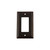 Nostalgic Warehouse - Deco Switch Plate with Single Rocker in Timeless Bronze - DECSWPLTR1 - 719665