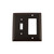Nostalgic Warehouse - Deco Switch Plate with Toggle and Rocker in Timeless Bronze - DECSWPLTTR - 719670