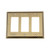 Nostalgic Warehouse - Deco Switch Plate with Triple Rocker in Antique Brass - DECSWPLTR3 - 719739