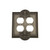 Nostalgic Warehouse - Meadows Switch Plate with Double Outlet in Antique Pewter - MEASWPLTD2 - 719789