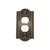 Nostalgic Warehouse - Meadows Switch Plate with Outlet in Antique Pewter - MEASWPLTD - 719788
