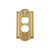 Nostalgic Warehouse - Meadows Switch Plate with Outlet in Polished Brass - MEASWPLTD - 719932