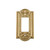 Nostalgic Warehouse - Meadows Switch Plate with Single Rocker in Unlacquered Brass - MEASWPLTR1 - 720073