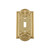 Nostalgic Warehouse - Meadows Switch Plate with Single Toggle in Unlacquered Brass - MEASWPLTT1 - 720070