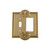 Nostalgic Warehouse - Meadows Switch Plate with Toggle and Rocker in Polished Brass - MEASWPLTTR - 719934