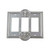 Nostalgic Warehouse - Meadows Switch Plate with Triple Rocker in Bright Chrome - MEASWPLTR3 - 719859