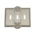 Nostalgic Warehouse - Meadows Switch Plate with Triple Toggle in Satin Nickel - MEASWPLTT3 - 720000