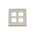 Nostalgic Warehouse - New York Switch Plate with Double Outlet in Satin Nickel - NYKSWPLTD2 - 719993