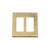 Nostalgic Warehouse - New York Switch Plate with Double Rocker in Antique Brass - NYKSWPLTR2 - 719702