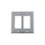 Nostalgic Warehouse - New York Switch Plate with Double Rocker in Bright Chrome - NYKSWPLTR2 - 719846
