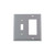 Nostalgic Warehouse - New York Switch Plate with Toggle and Rocker in Bright Chrome - NYKSWPLTTR - 719850