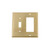Nostalgic Warehouse - New York Switch Plate with Toggle and Rocker in Polished Brass - NYKSWPLTTR - 719922