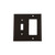 Nostalgic Warehouse - New York Switch Plate with Toggle and Rocker in Timeless Bronze - NYKSWPLTTR - 719634