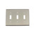Nostalgic Warehouse - New York Switch Plate with Triple Toggle in Satin Nickel - NYKSWPLTT3 - 719988