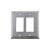 Nostalgic Warehouse - Rope Switch Plate with Double Rocker in Bright Chrome - ROPSWPLTR2 - 719894