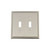 Nostalgic Warehouse - Rope Switch Plate with Double Toggle in Satin Nickel - ROPSWPLTT2 - 720035