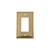 Nostalgic Warehouse - Rope Switch Plate with Single Rocker in Polished Brass - ROPSWPLTR1 - 719965