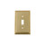 Nostalgic Warehouse - Rope Switch Plate with Single Toggle in Polished Brass - ROPSWPLTT1 - 719962