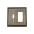 Nostalgic Warehouse - Rope Switch Plate with Toggle and Rocker in Antique Pewter - ROPSWPLTTR - 719826