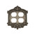 Nostalgic Warehouse - Victorian Switch Plate with Double Outlet in Antique Pewter - VICSWPLTD2 - 719801