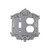 Nostalgic Warehouse - Victorian Switch Plate with Toggle and Outlet in Bright Chrome - VICSWPLTTD - 719875