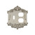 Nostalgic Warehouse - Victorian Switch Plate with Toggle and Outlet in Satin Nickel - VICSWPLTTD - 720019