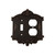 Nostalgic Warehouse - Victorian Switch Plate with Toggle and Outlet in Timeless Bronze - VICSWPLTTD - 719659