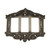 Nostalgic Warehouse - Victorian Switch Plate with Triple Rocker in Antique Pewter - VICSWPLTR3 - 719799