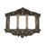 Nostalgic Warehouse - Victorian Switch Plate with Triple Rocker in Antique Pewter - VICSWPLTR3 - 719799