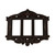 Nostalgic Warehouse - Victorian Switch Plate with Triple Rocker in Timeless Bronze - VICSWPLTR3 - 719655